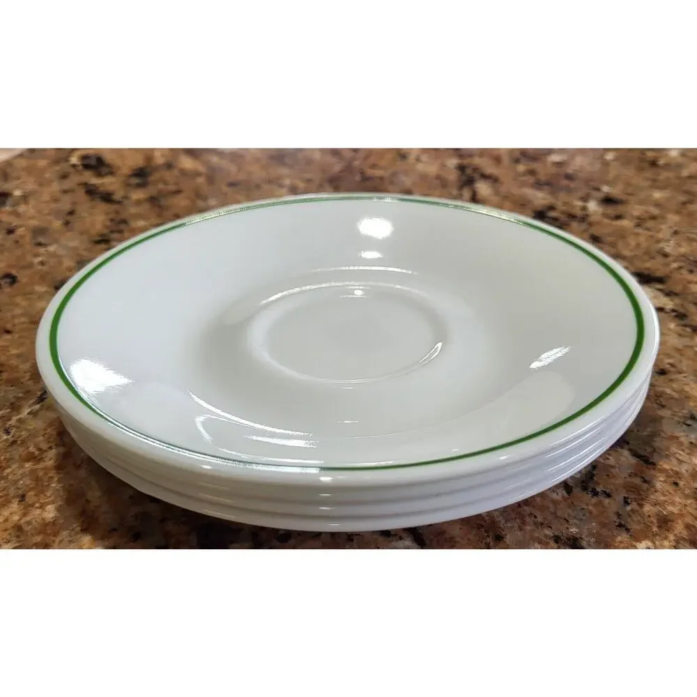 Corelle Green Rim Saucer (Set Of 4)